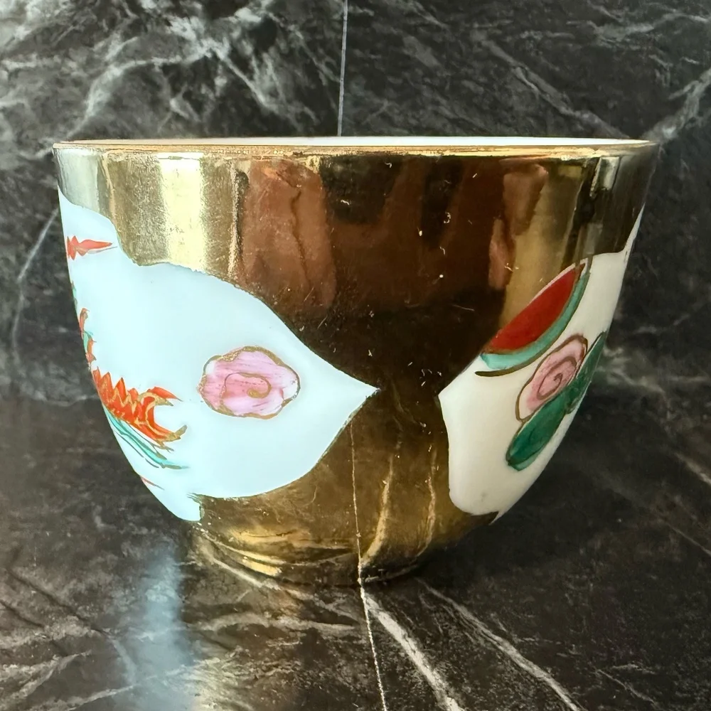 Tea Cup with Chinese Dragon and Phoenix